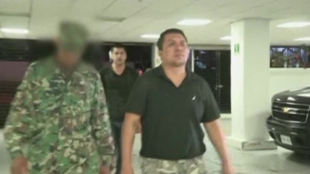 Footage Of Arrested Cartel Leader Bbc News