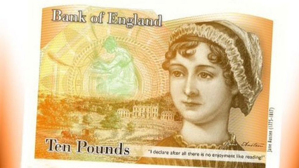 Jane Austen To Be Face Of The Bank Of England 10 Note Bbc News - 