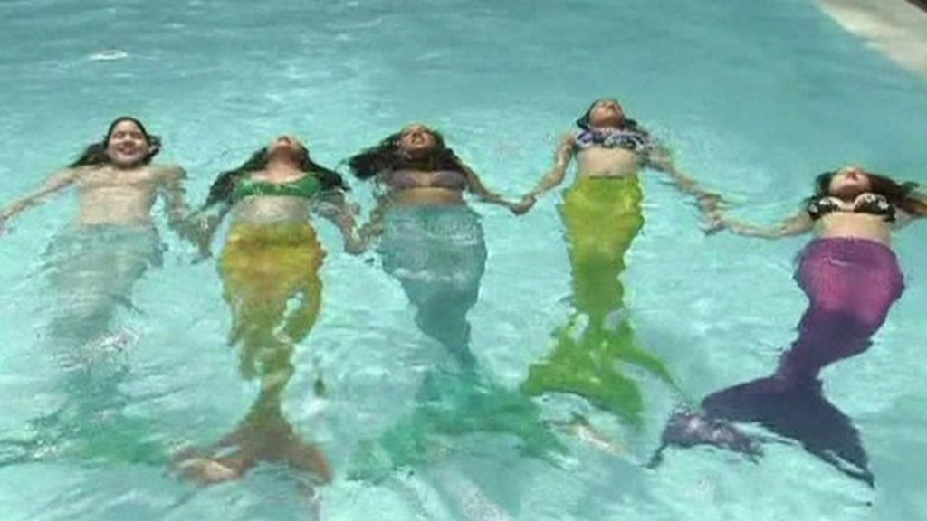 Swimming Lessons For A Mermaid Mermaid swimming lessons encourage Filipino kids to swim - BBC News