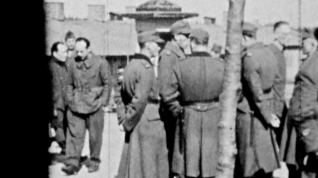 incredible secret footage from inside a wwii prison camp bbc news