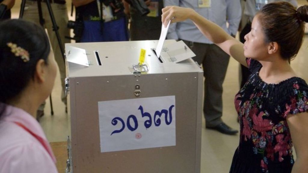 Cambodia election: Opposition party rejects results - BBC News