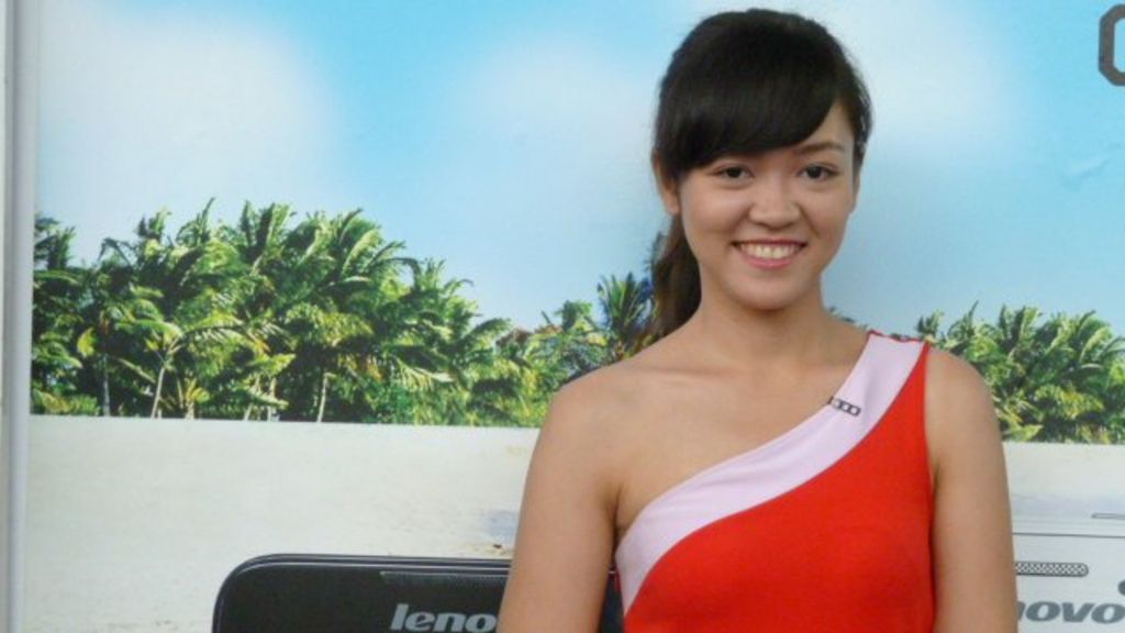 Working Lives Vietnam Promotion girl BBC News