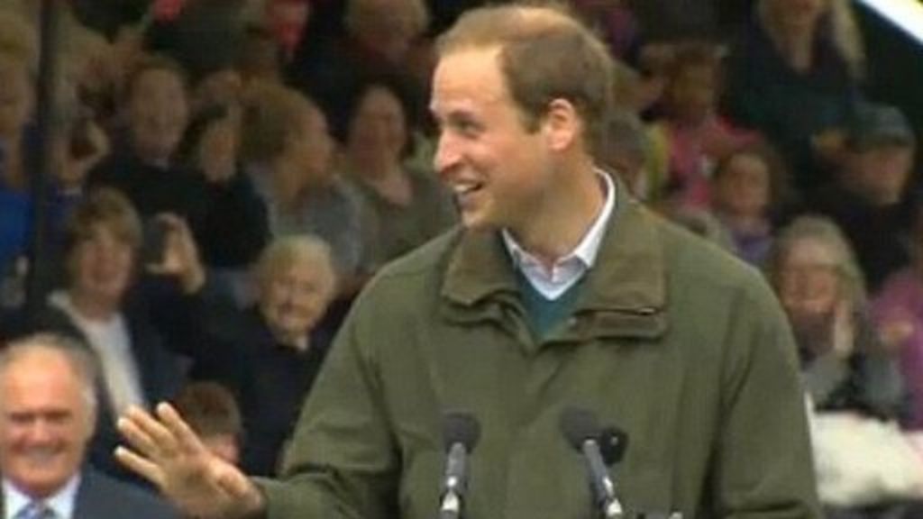 Prince William jokes baby is 'quite loud' BBC Newsround