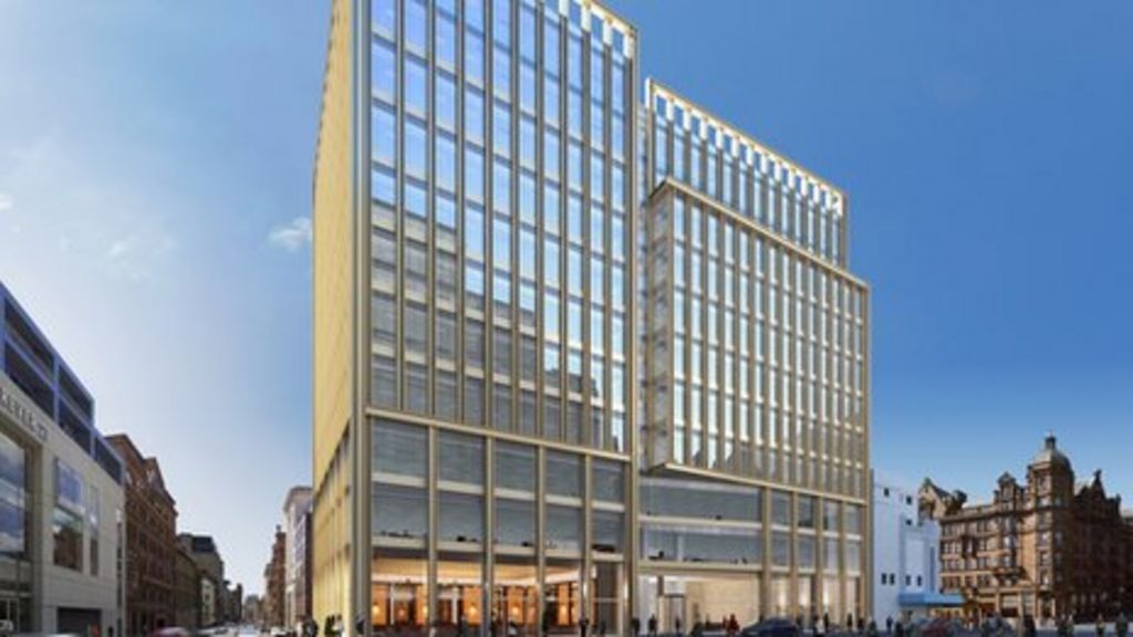Work starts on £60m Glasgow retail and office project BBC News