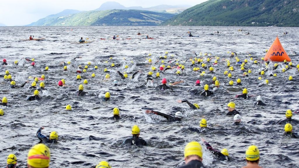 In pictures The Loch Ness Monster Swim BBC News