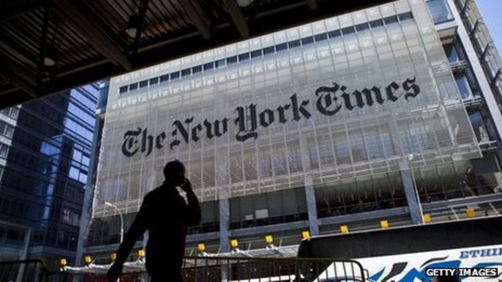New York Times Website Down After Suspected Hacking Bbc News