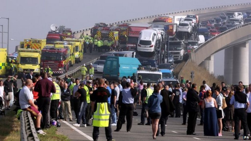 Sheppey crossing crash Dozens hurt as 130 vehicles crash BBC News