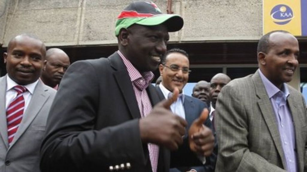 Kenyas William Ruto Arrives At Hague For Icc Trial Bbc News 