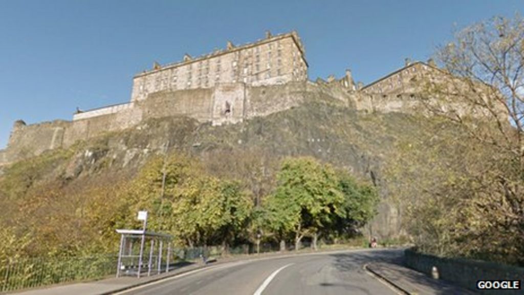 Edinburgh Castle rock climb man charged BBC News