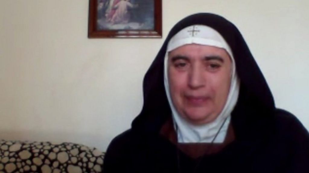 Mother Agnes Syrias Detective Nun Who Says Gas Attack Film Faked Bbc News