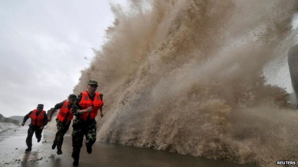 Typhoon Fitow hits eastern China after mass evacuation BBC News