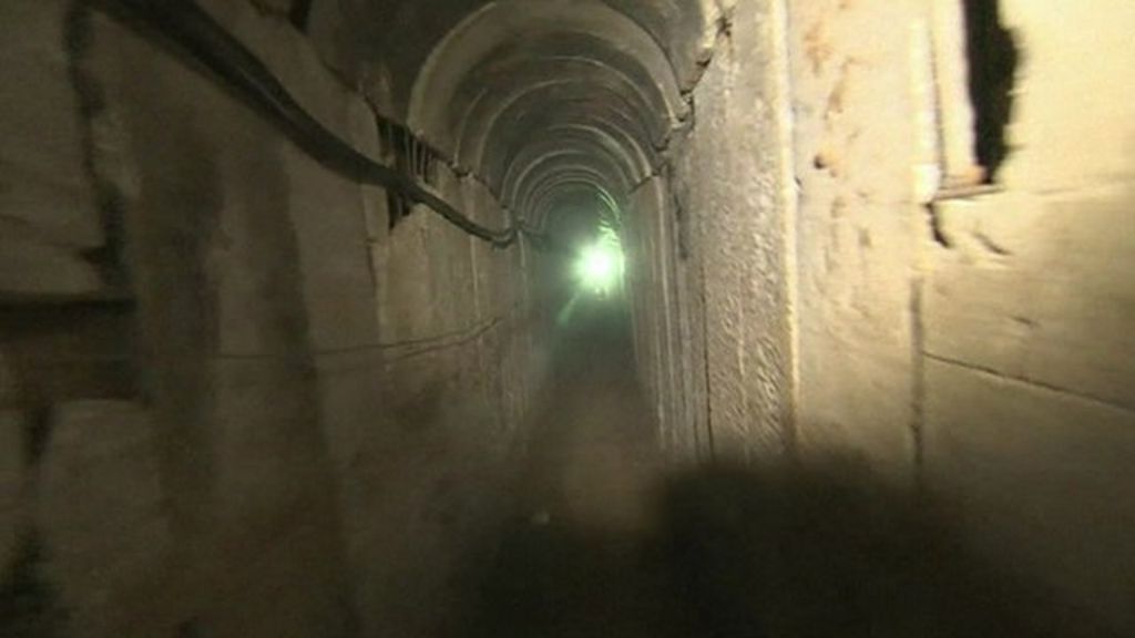 Gaza 'terror tunnel' uncovered inside Israel, says army BBC News