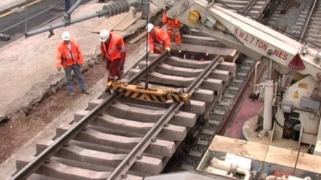 Rail improvement work