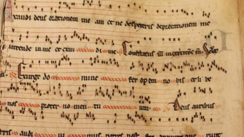 700-year-old sheet music found in council archive move - BBC News