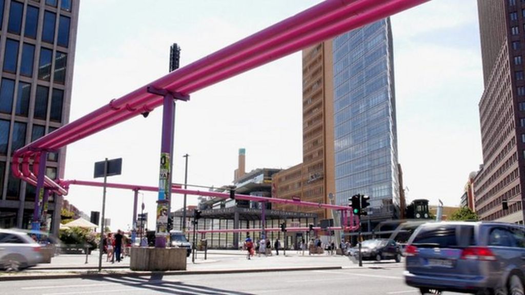 Berlin s Pink Pipes What Are They BBC News berlin-s-pink-pipes-what-are-they-bbc-news