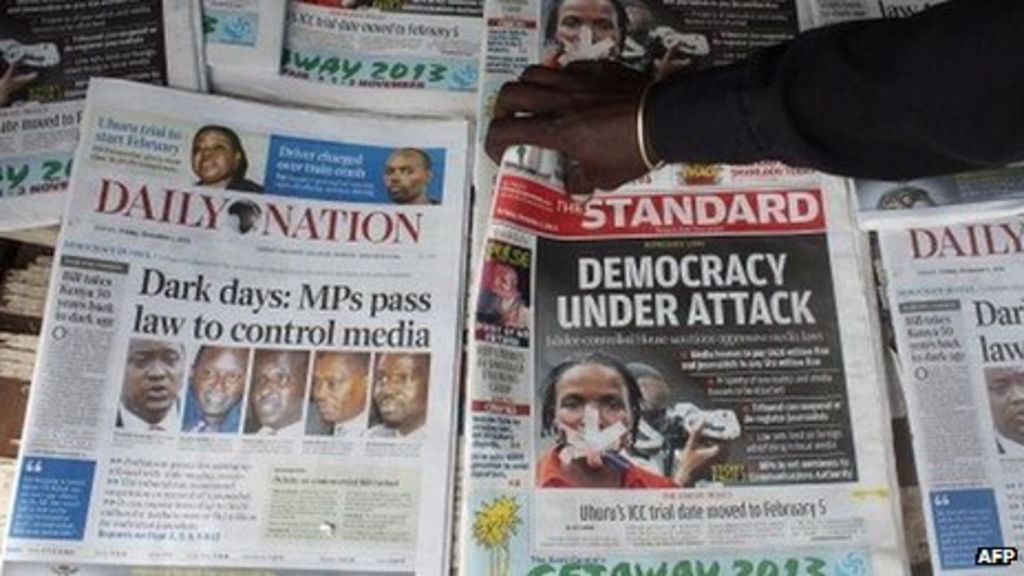 President Uhuru Kenyatta vetoes Kenya media bill BBC News