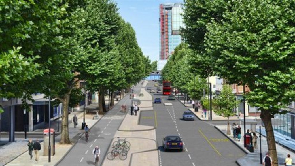 segregated cycle - News London opened superhighway East BBC