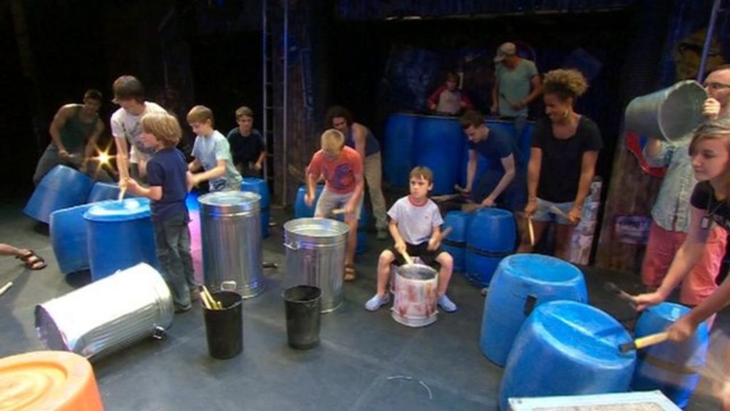 Autistic drummers get masterclass BBC News