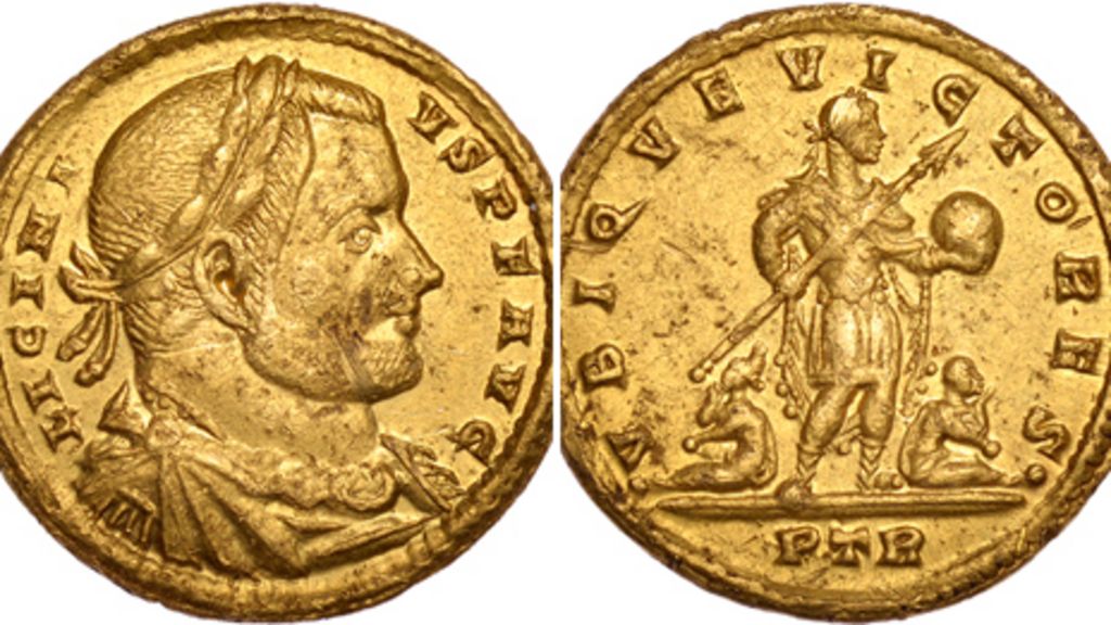 Gold coin found in Wiltshire field expected to make £30k - BBC News
