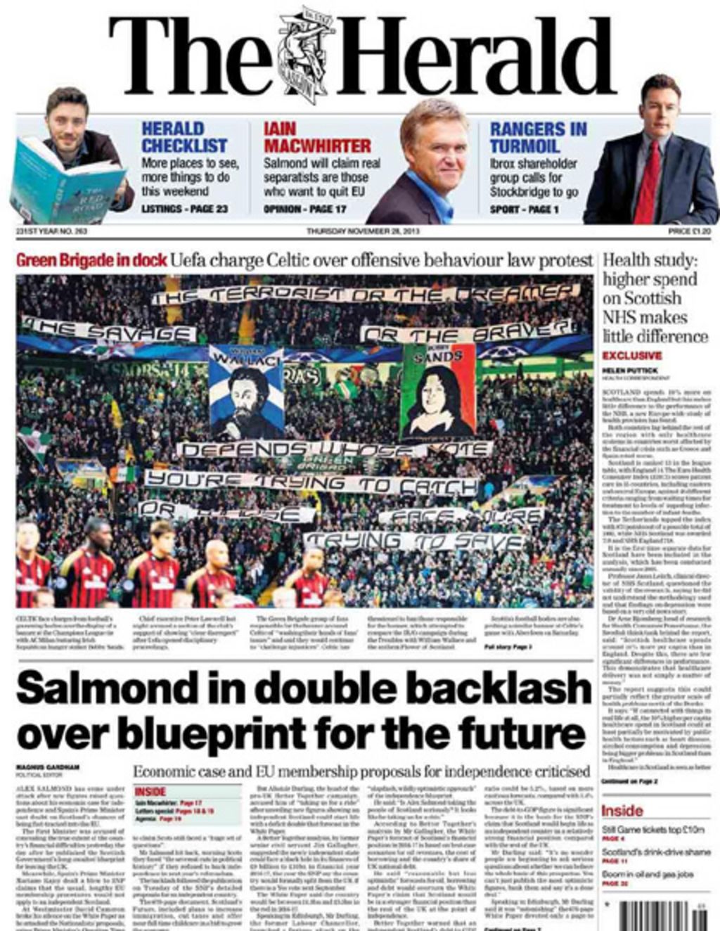 Scotland's newspapers on Thursday - BBC News