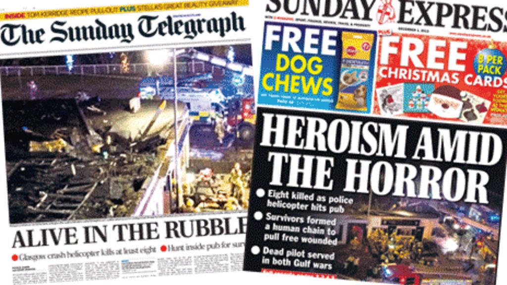 Newspaper review: Scenes of devastation after crash - BBC News