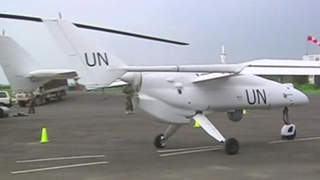 Drone surveillance in DR Congo begun by UN - BBC News