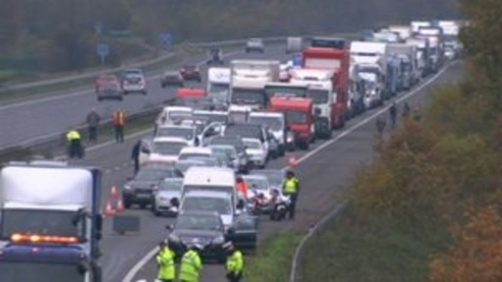 M5 crash closes motorway between Exeter and Cullompton BBC News