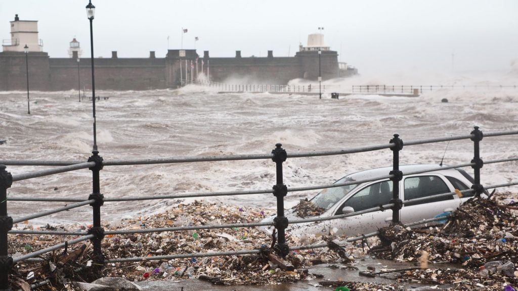Flooding in New Brighton Wirral cleanup starts BBC News