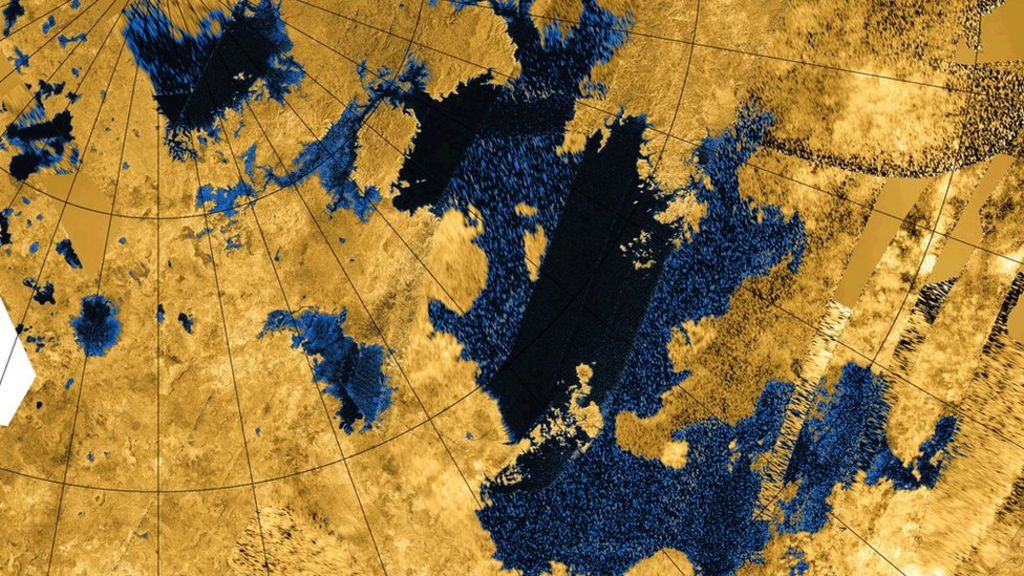 Titan Moon's Colossal Methane Seas - BBC News