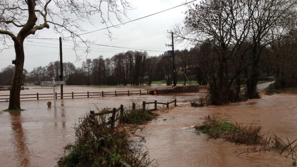 Devon Floods Severe Weather Prompts Several Rescues Bbc News