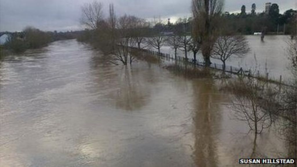 Flood warnings issued for the River Wye in Hereford BBC News