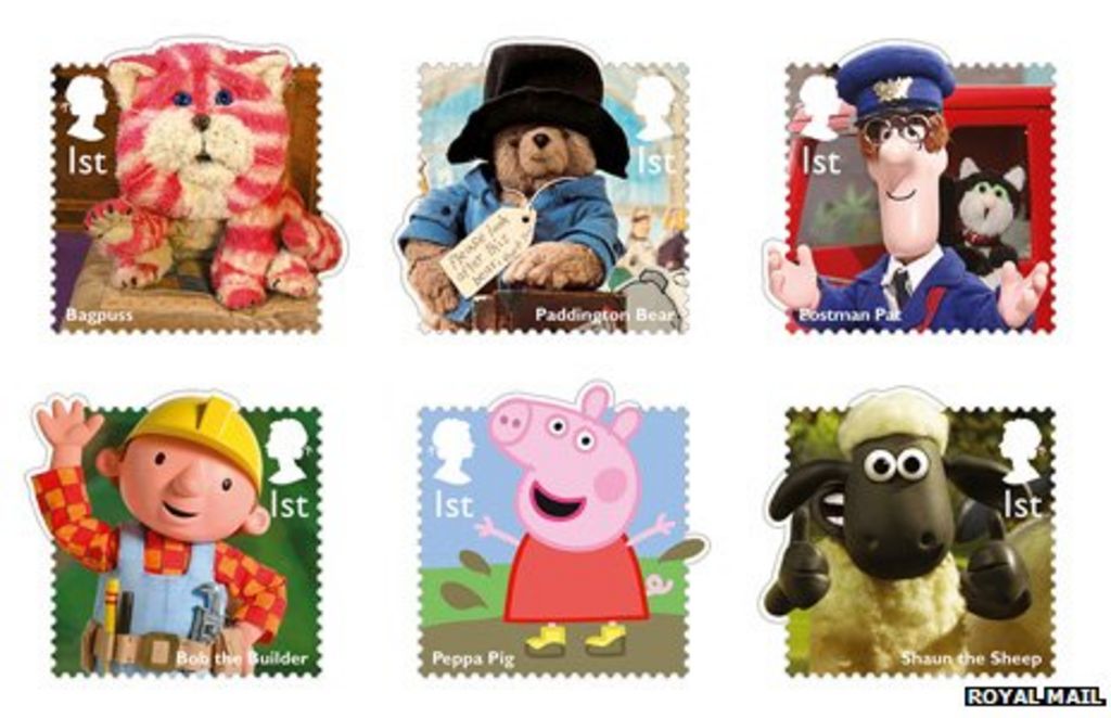 Children's TV favourites to appear on stamps BBC News