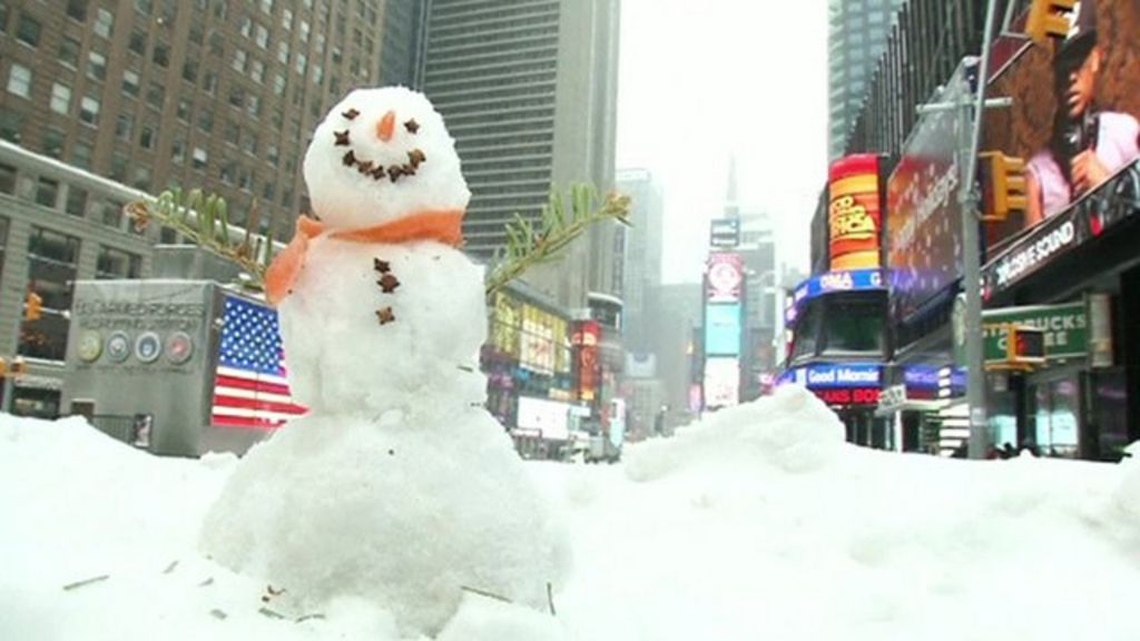 bbc news new york snow