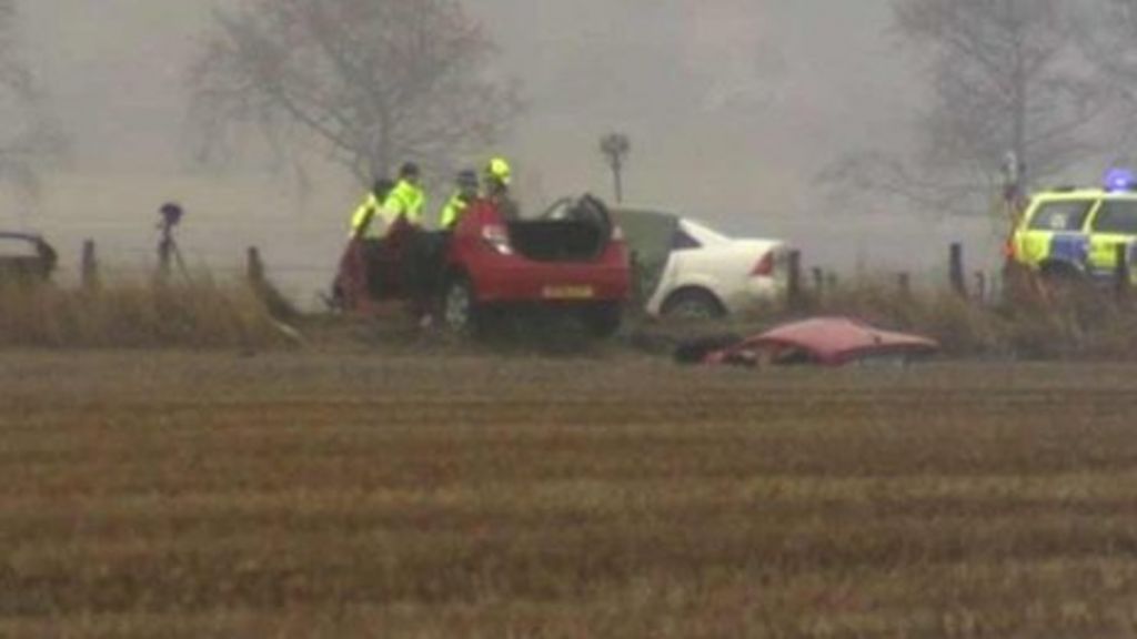 Two men killed in crash on A92 in Fife near Freuchie BBC News