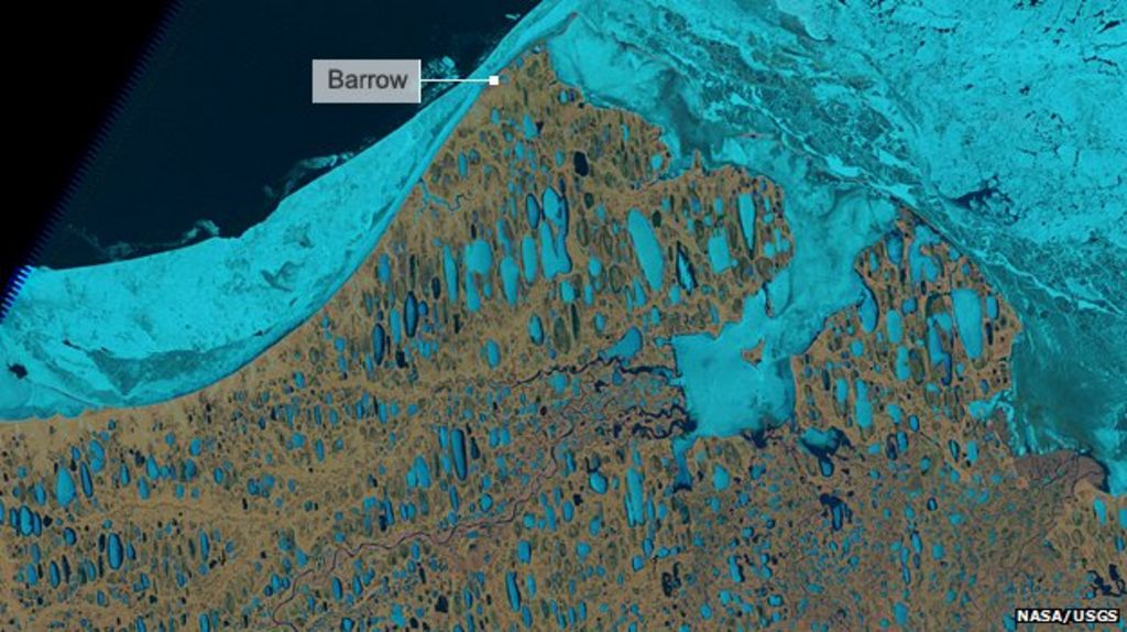 Alaska's Arctic icy lakes lose thickness BBC News