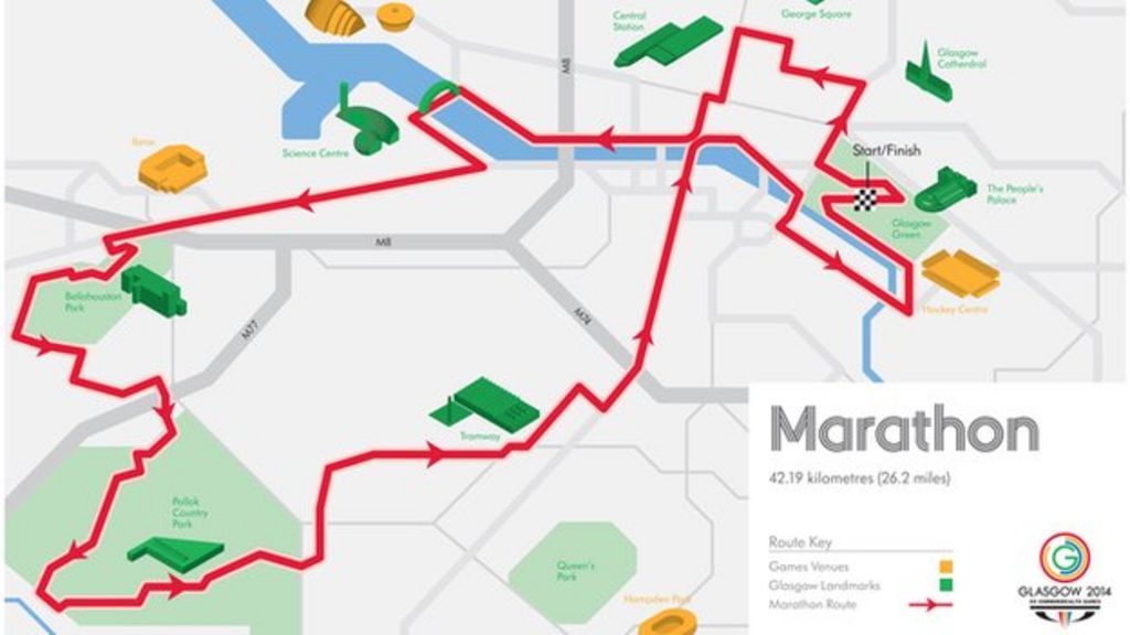 Glasgow's Commonwealth marathon route revealed BBC News
