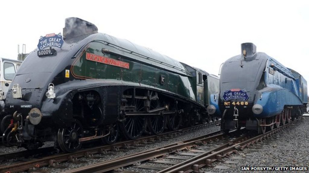 Six surviving A4 class steam locomotives