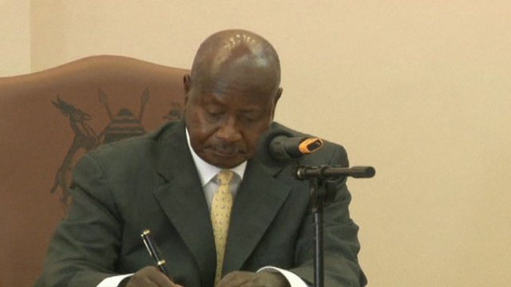 Ugandan President Yoweri Museveni Signs Anti Gay Bill Bbc News 