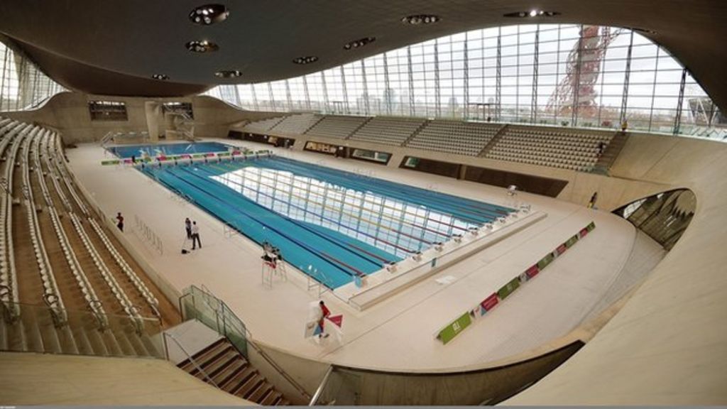 London Olympic Park Aquatics Centre reopens - BBC News