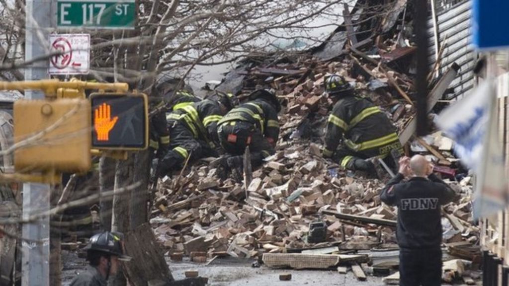 NYC building collapse 'Everything was shaken up' BBC News