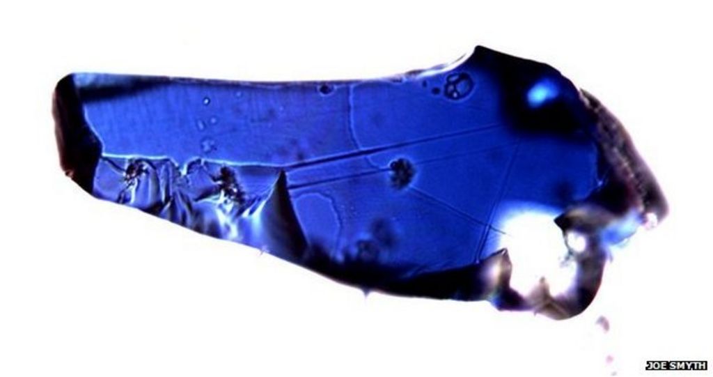 Mineral hints at bright blue rocks deep in the Earth BBC News