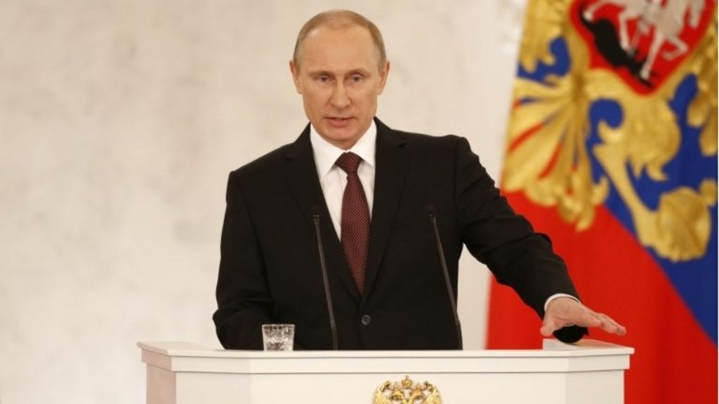 Ukraine Crisis Putin Signs Russia Crimea Treaty Bbc News 0419