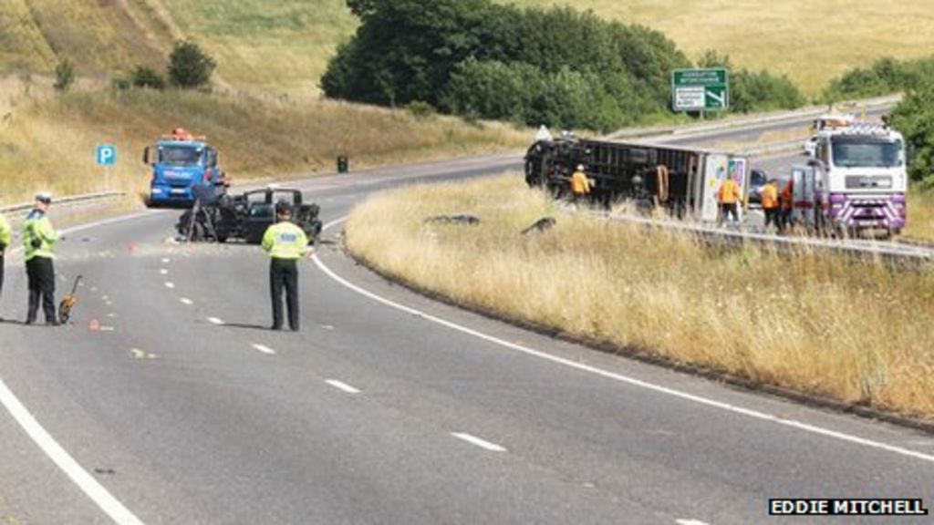 Lorry driver charged over A27 crash death BBC News