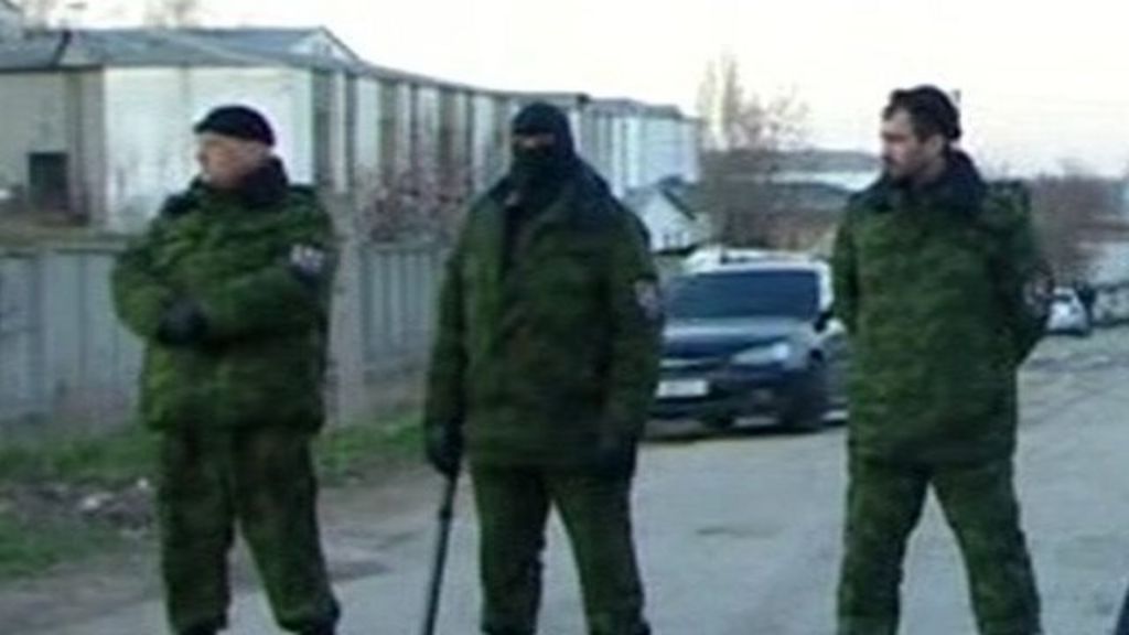 Ukraine Officer Killed In Attack On Crimea Base Bbc News