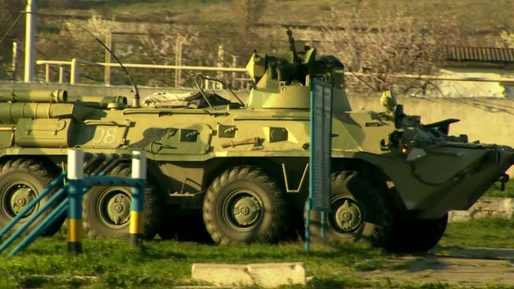 Russian Troops Storm Ukrainian Bases In Crimea Bbc News