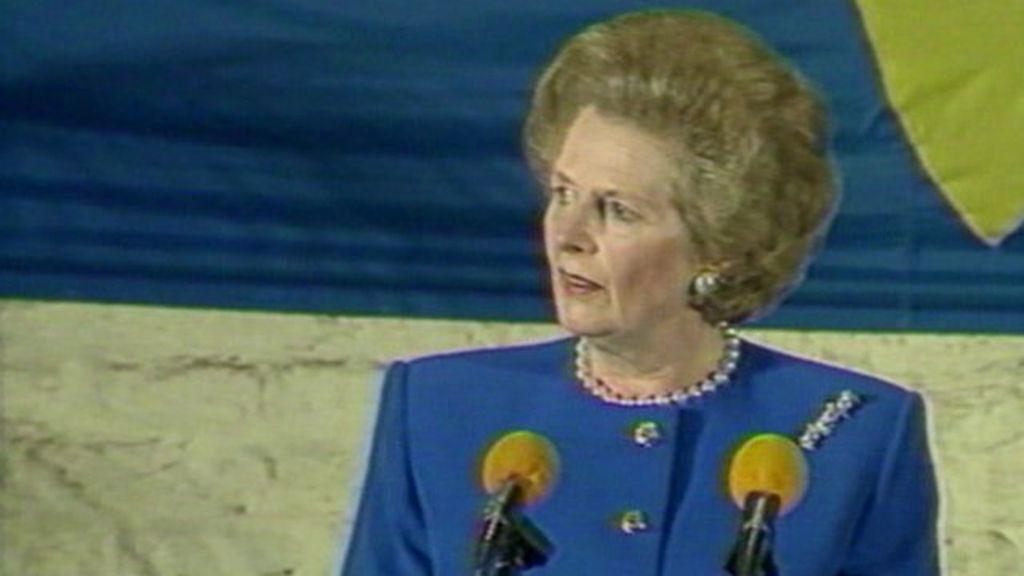 Archive PM Margaret Thatcher S 1988 Bruges Speech BBC News    73821162 73821160 