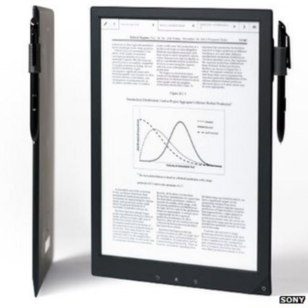 Sony unveils digital paper tablet BBC News