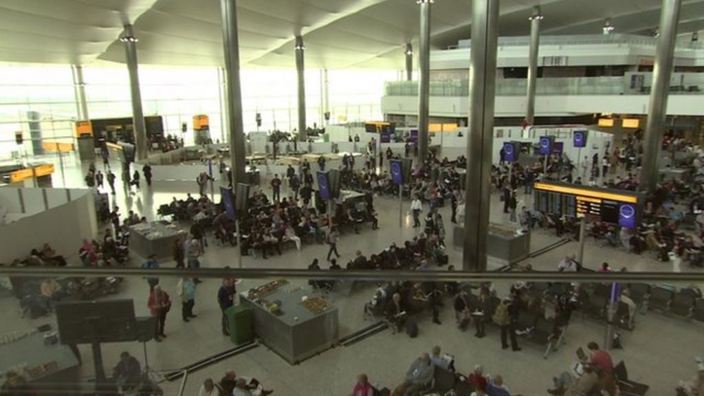 A glimpse of new Heathrow Airport Terminal 2 - BBC News