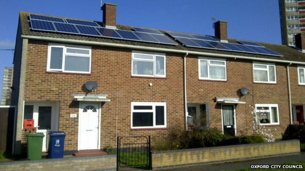 Oxford council homes fitted with solar panels in pilot BBC News