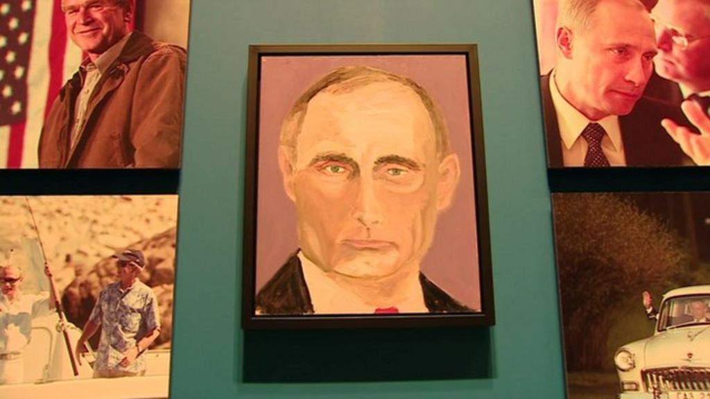 George W Bush Exhibits His Paintings Of World Leaders - Bbc News